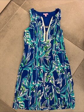 Lilly Pulitzer Royal Blue Dress with Green Accent